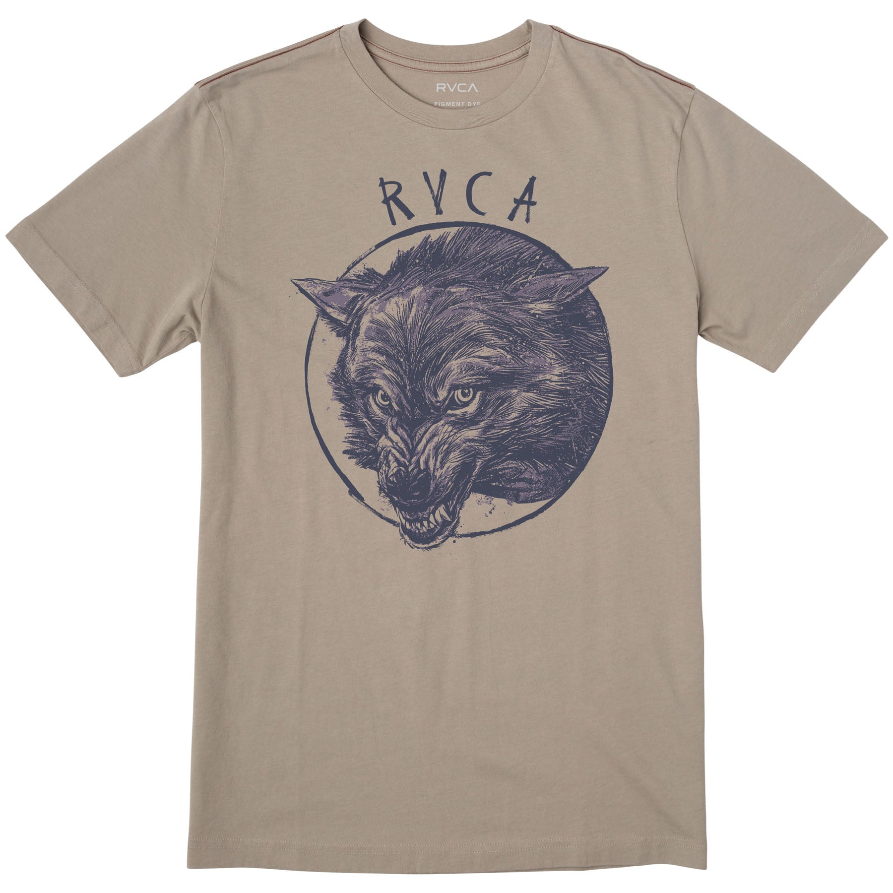 RVCA Snarl Tee Shirt - NO RETURNS Graphic Tee RVCA Over Cast Medium 