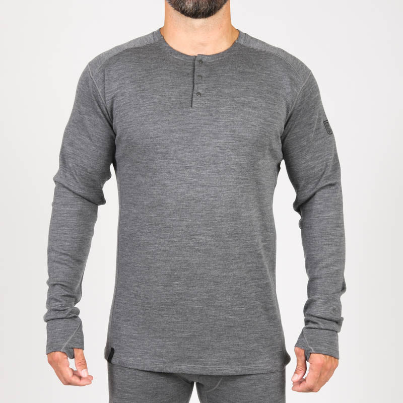 MTHD Merino Mid Weight Henley Top L1 | Tactical Distributors