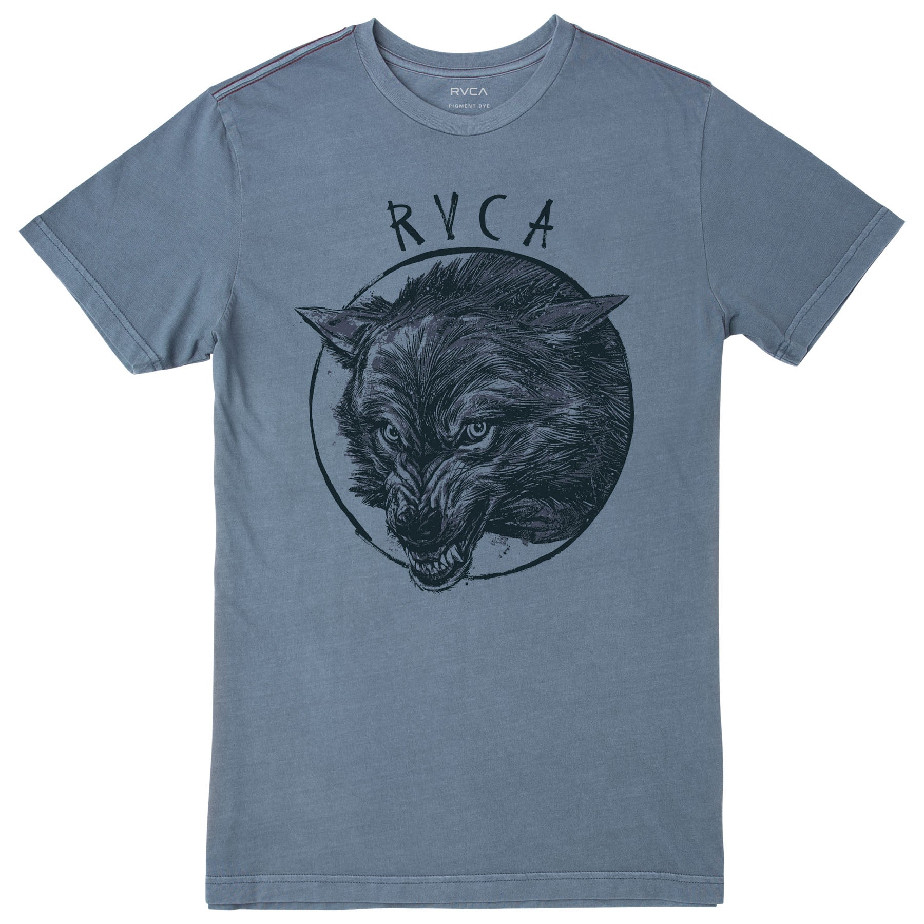 RVCA Snarl Tee Shirt - NO RETURNS Graphic Tee RVCA China Blue Medium 
