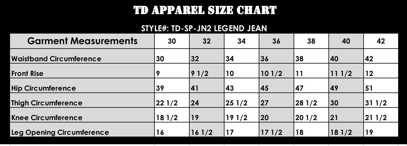 TD Legend Tactical Jeans NO RETURNS Pants Tactical Distributors 