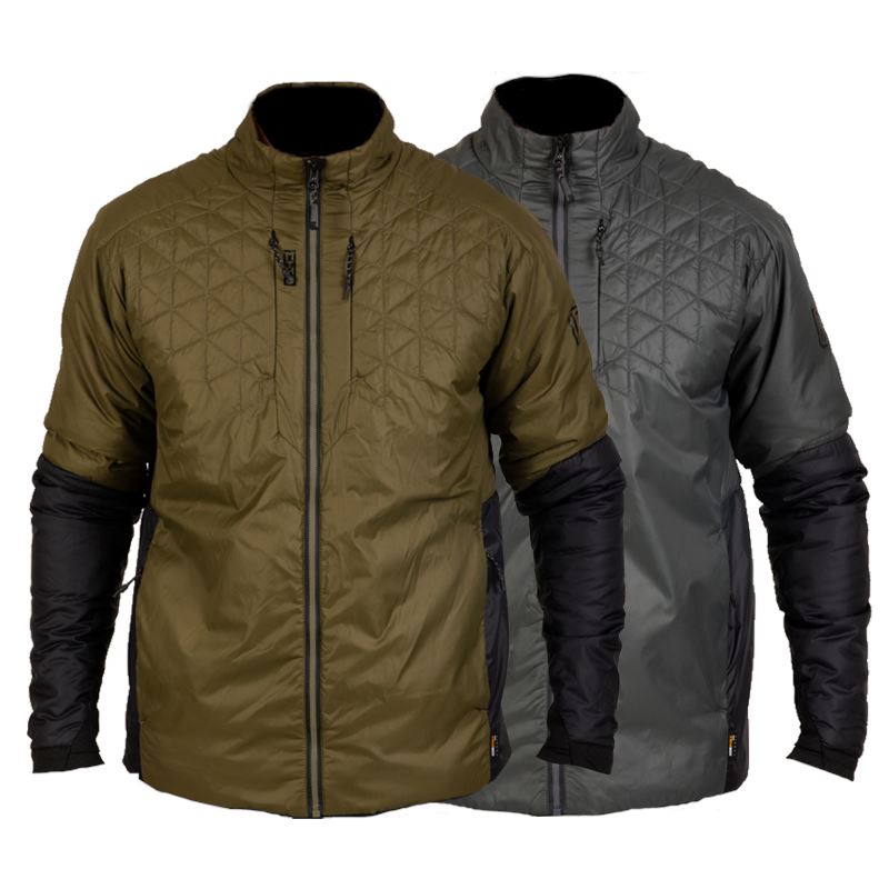 BOSS - Water-repellent reversible jacket in brushed fabric