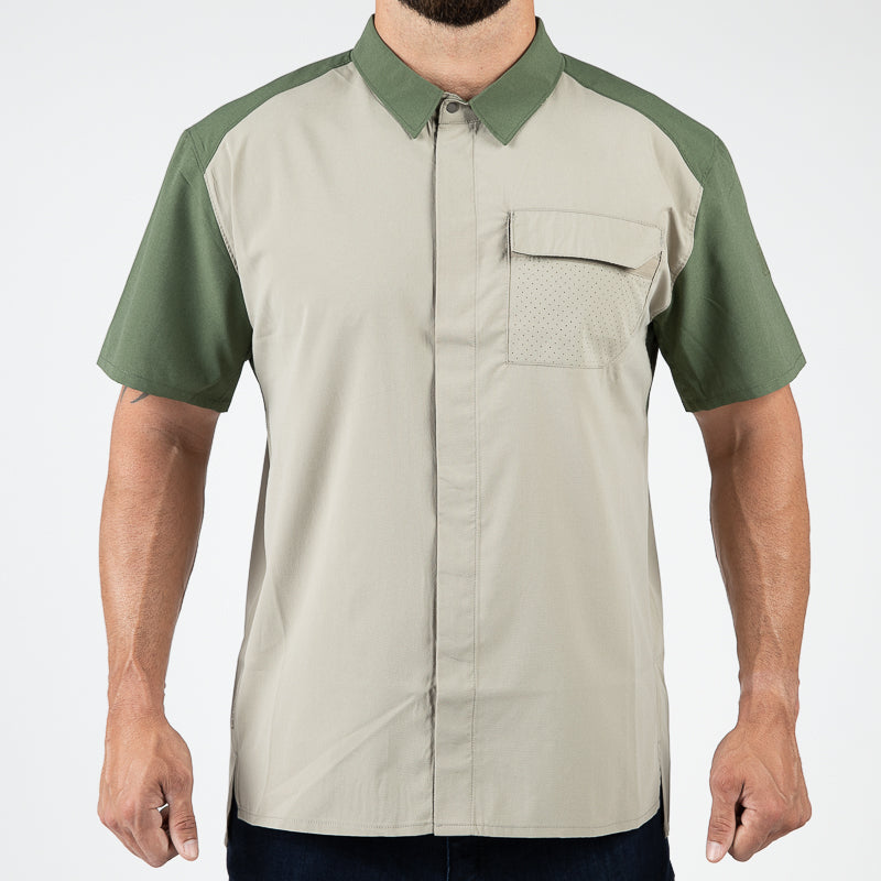 Tag Safari Men's Safari Short Sleeve Shirt W Chest Pockets (Khaki, XX-Large)