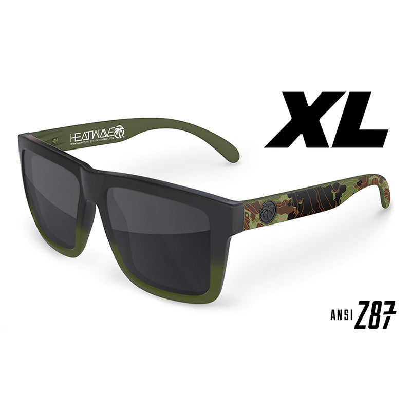 Heat Wave XL Vise Z87 Topo Camo / Black Polarized Sunglasses Heat Wave 